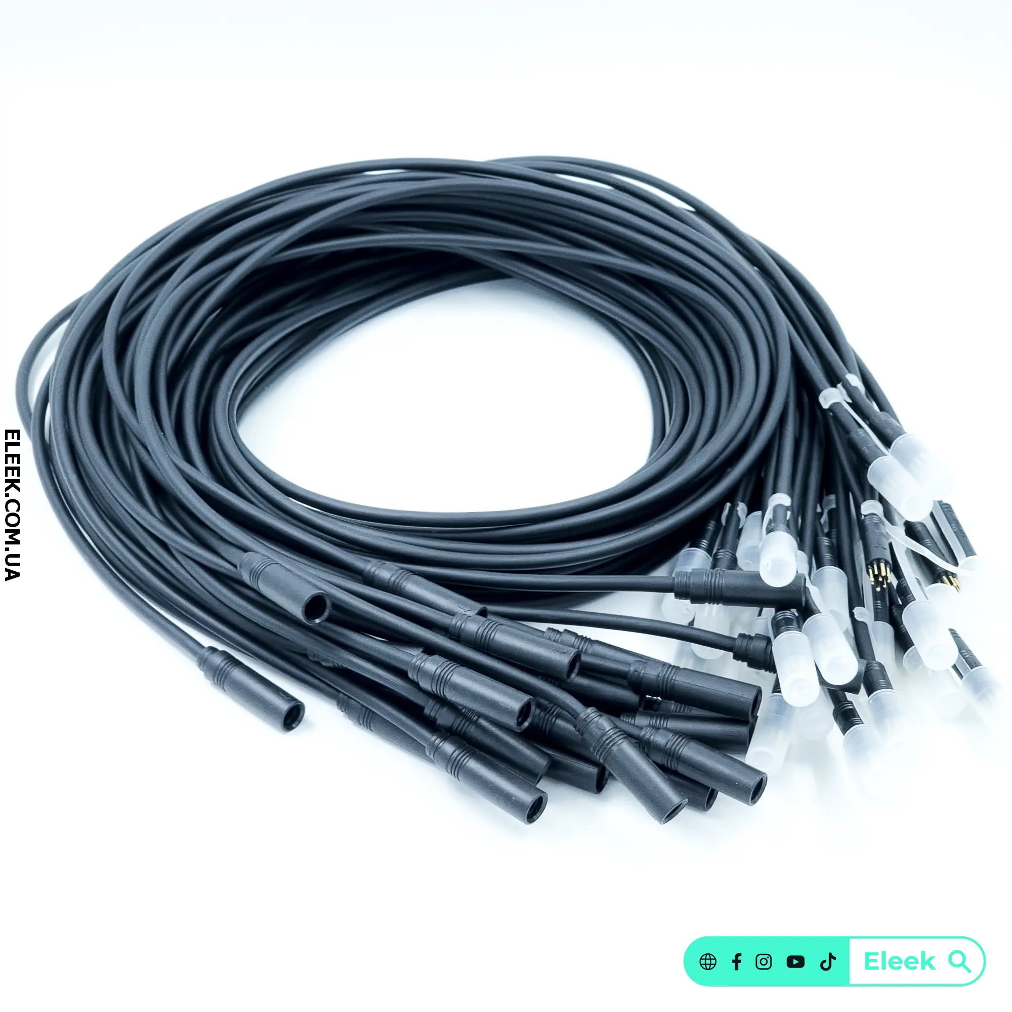 Кабель мотора WP 9-pin чорний для переднього мотор-колеса (160 см, 2 мм)