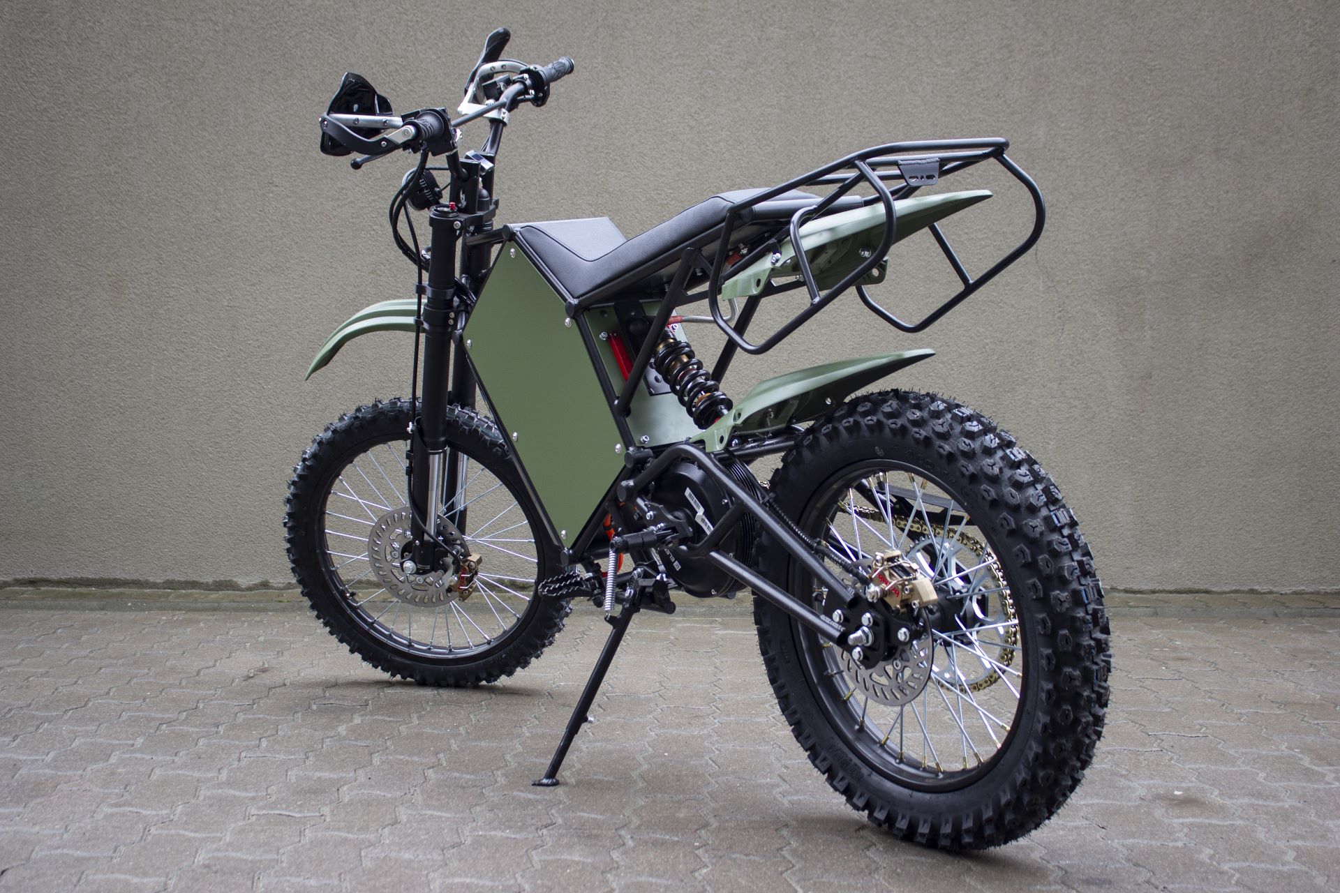 Електромотоцикл, електробайк, електровелосипед Елік Позитив Мілітарі